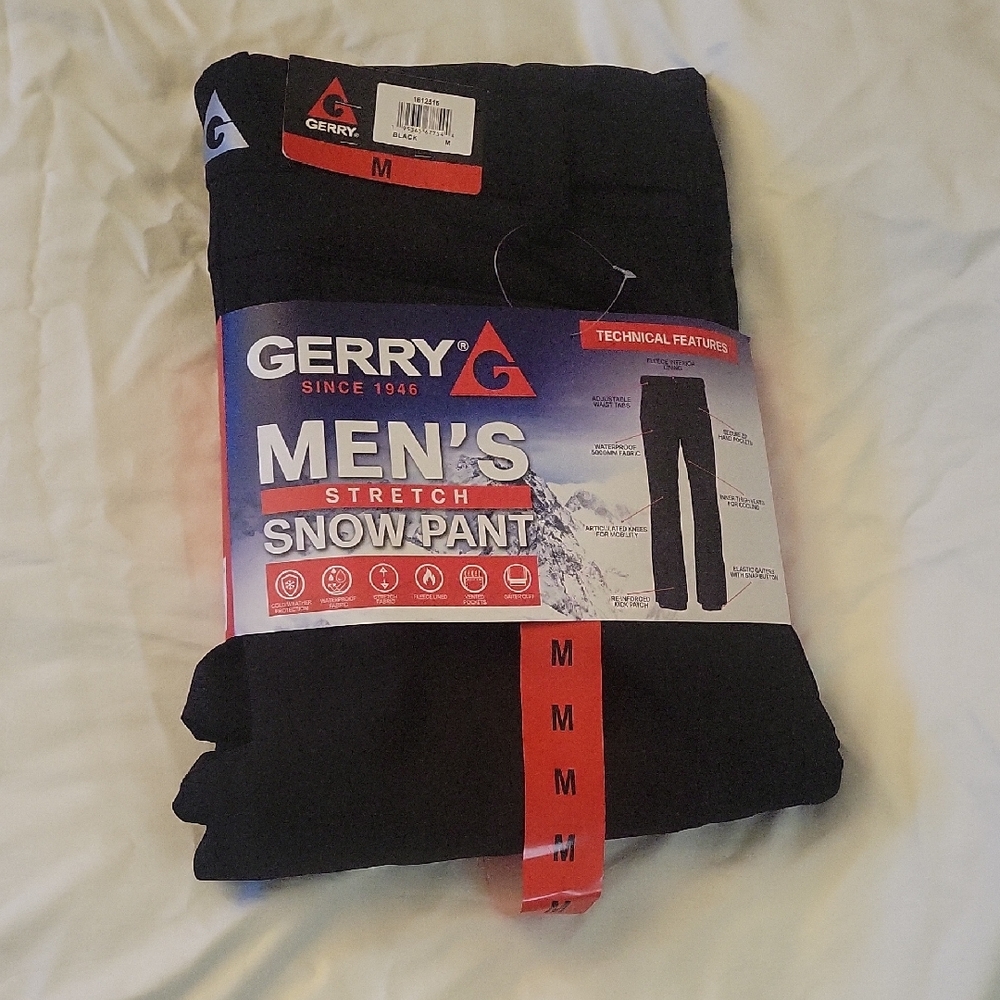 GERRY MENS MEDIUM M SNOW WINTER SNOWBOARD PANTS
